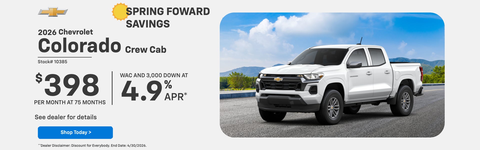 2026 Chevrolet Colorado Crew Cab 