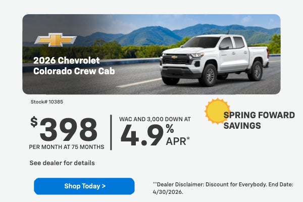 2026 Chevrolet Colorado Crew Cab 