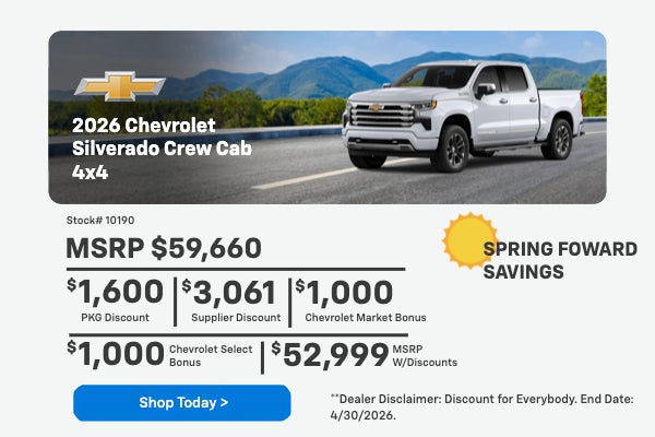 2026 Chevrolet Silverado Crew Cab 4x4